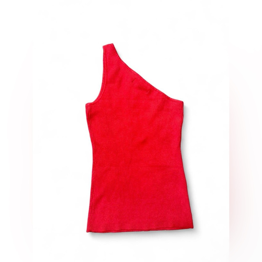 Red One-Shoulder Top